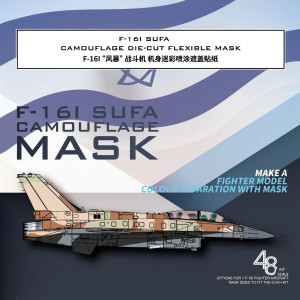 Lockhhed Martin F-16 I Sufa - Die-Cut Flexible Camouflage Mask (for GWH L4835 Kit)