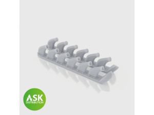 North American P-51D Mustang - 3D-Printed Exhausts / 1 Pair (for Eduard Kits)