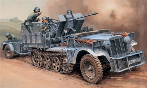 Sd. Kfz. 10/4 with FLAK 30