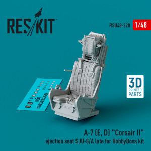 A-7 (E, D) 'Corsair II' Ejection Seat SJU-8/A Late For HobbyBoss Kit (3D Printed)