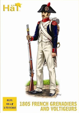 Napoleonic French Elite Infantry with bicornes (1805)