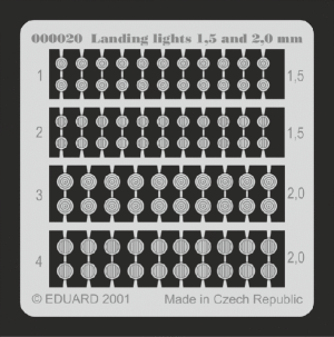 Landing lights 1,5 and 2mm
