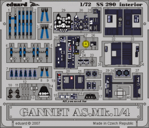 Gannet AS.Mk.1/4 interior TRUMPETER