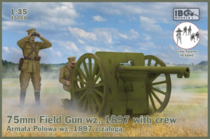 75mm Field Gun wz. 1897 with crew