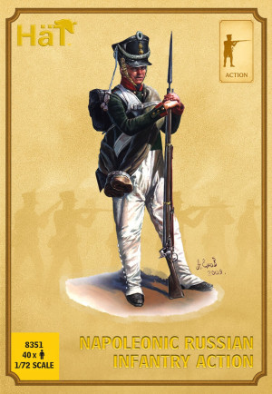 Napoleonic Russian Infantry - Action (40 Figures)