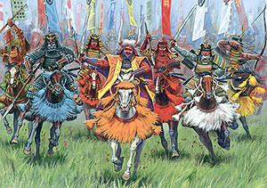 Samurai warriors cavalry
