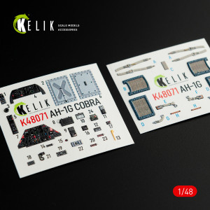 AH-1G Interior 3D Decals For ICM/SpecialHobby Kit