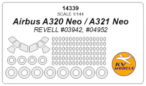 Аirbus A320 Neo, A321 Neo (REVELL) + disks and wheels masks