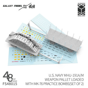 US Navy MHU-191A/M Weapon Pallet Loaded with MK-76 Practice Bombs
