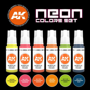 AK 11610 Neon Colors Set