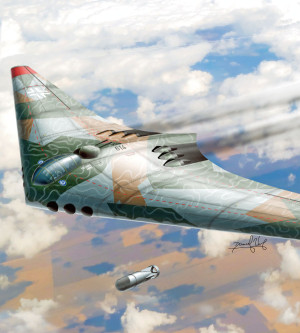 German WWII Horten H18A Super Long-Range Strategic Bomber