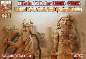 Old Ancient Civilizations 3200 BC - 1700 BC Set 1 - Dilmun, Magan, Aratta Jiroft (Dschiroft-Culture) / 20 Figures