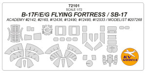 B-17F/E/G Flying Fortress / SB-17 (Academy/ Modelist)