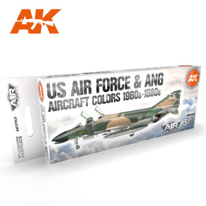 AK 11747 US Air Force & ANG Aircraft Colors 1960s-1980s Set