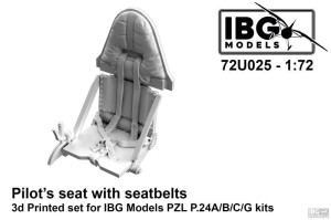 Pilot's Seat with Seatbelts for PZ P.24A/B/C/G