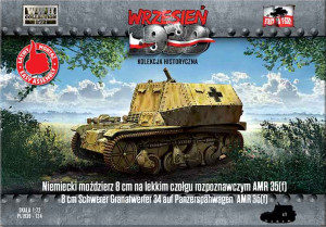 Niemiecki Moździerz 8 cm na Lekkim Czołgu Rozpoznawczym AMR 35(f)
