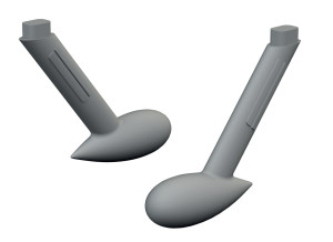 Messerschmitt Bf-109 G - Balance Weights (3D-Printed / for Airfix Kits)
