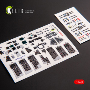 F-14A Tomcat Late - Interior 3D Decals For Tamiya Kit