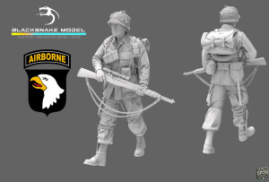 US WWII 101st Airborne - Soldier 12 (1 figure)