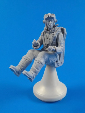 British Tempest Pilot, sitting