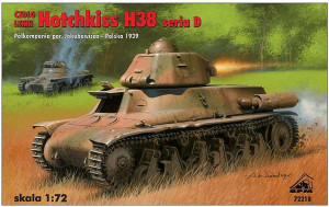 Light Tank Hotchkiss H38 (seria D) (Półkompania porucznika Jakubowicza-Polska 1939)