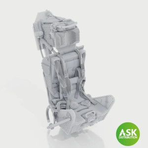Gloster Meteor F.8 / FR9 - M.B Mk.2E Ejection Seat WITH Seat Belts (for Airfix Kits / 3D-Printed)
