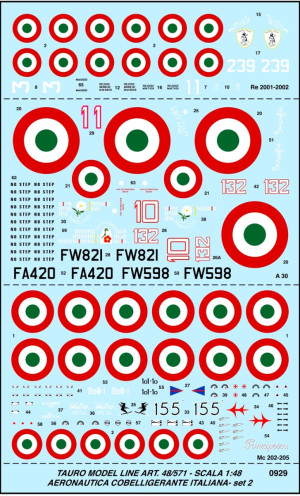 Baltimore / MC.202 / MC.205 / Re.2001 and Re.2002 - Regia Aeronautica (Cobelligerant 1943 - 1945)