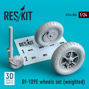 Bf-109E wheels set (weighted)