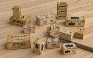 Wooden Crates: whiskey