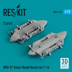 BRU-57 Smart Bomb Racks For F-16 (2pcs) (3D Printed)