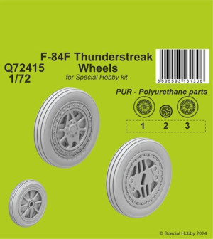 F-84F Thunderstreak Wheels (For Special Hobby Kit)