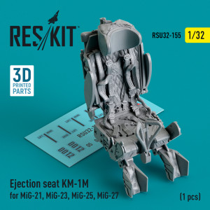 Ejection Seat KM-1M For MiG-21, MiG-23, MiG-25, MiG-27 (1pc) (3D Printed)