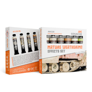 AKG26 Nature Weathering Effects Set - AK Gouaches