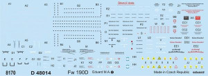 Fw 190D stencils 1/48