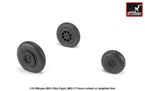 Mikoyan MiG-15bis Fagot (late) / MiG-17 Fresco wheels w/ weighted tires