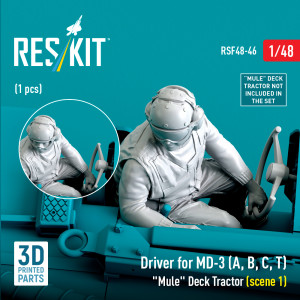 Driver For MD-3 (A, B, C, T) 'Mule' Deck Tractor (Scene 1) (1pc) (3D Printed)