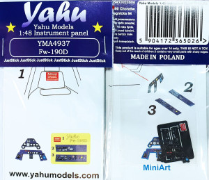 Focke Wulf Fw-190 D - Intrument Panel (for MiniArt Kits)