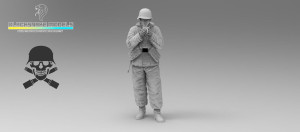 German WWII Waffen SS Totenkopf Division - Soldier No.1 (1 Figure)