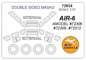 AIR-6 (AMODEL) - Double sided + wheels masks