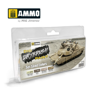 A.MIG 7304 DRYBRUSH Set Sand Colors Set