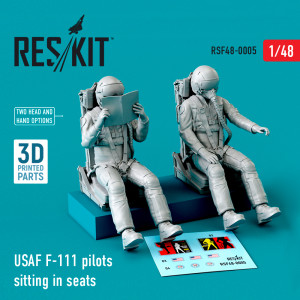 USAF F-111 Pilots Sitting In Seats (2 pcs)