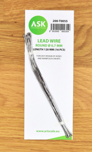 Lead Wire - Round Ø 0,7 mm x 120 mm 16 pcs