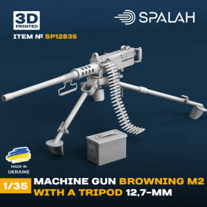 Machine Gun Browning M2 With A Tripod 12,7mm