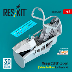Dassault Mirage 2000 C - 3D-Printed Cockpit Detailed Edition (for Kinetic Kits)