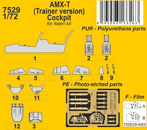 AMX-T Trainer Version - Cockpit (for Italeri Kits)