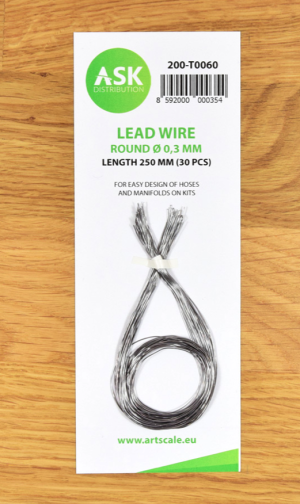 Lead Wire - Round Ø 0,3 mm x 250 mm 30 pcs
