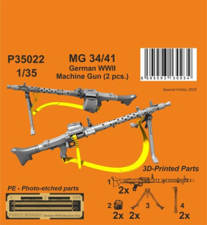 MG 34/41 German WWII Machine Gun (2pcs)