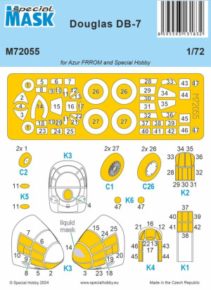 Douglas DB-7 Mask (For Azur FRROM And Special Hobby)