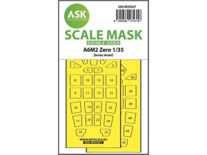 A6M2 Zero - Double-Sided Painting Mask (for Border Model Kits)