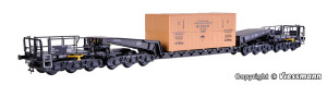 Wagon specjalny Uaai 687.9 z ładunkiem